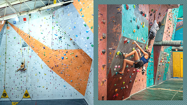 indoor rock climbing